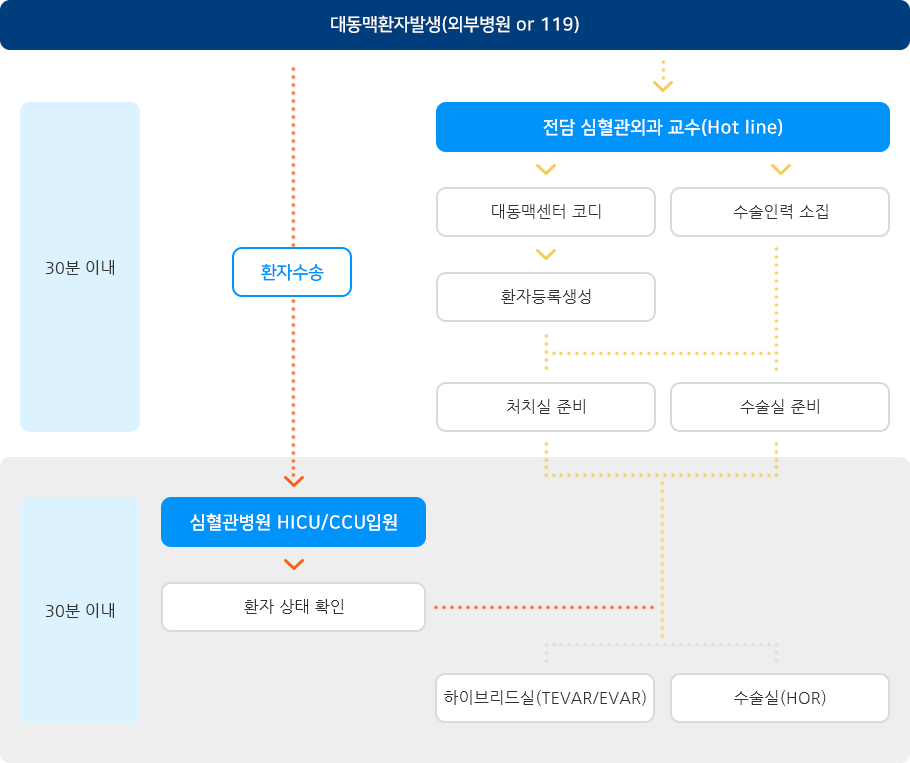 심장혈관병원_대동맥센터_응급 대동맥센터 전원절차 안내