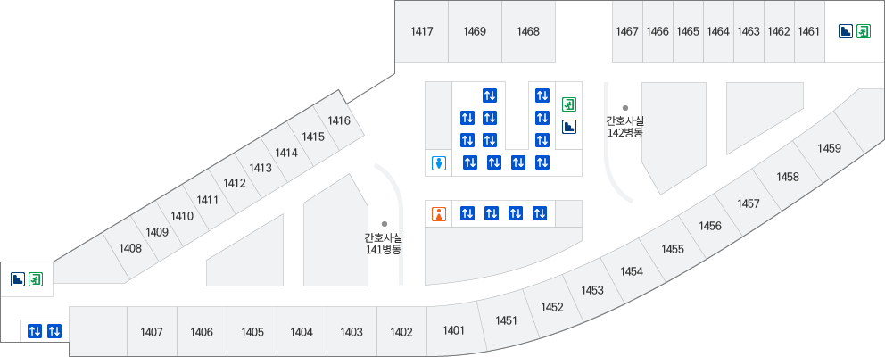 14층 원내 위치도